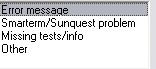 Error type
