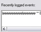 Recent log events