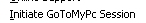 Initiate GoToMyPc session