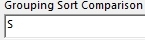 Grouping Sort Comparison String