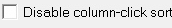 Disable column click sort