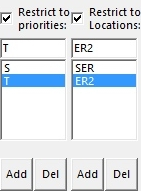 Restrict to priority/location