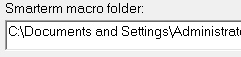 Smarterm macro folder