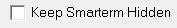 Keep Smarterm Hidden