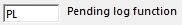 Pending log function